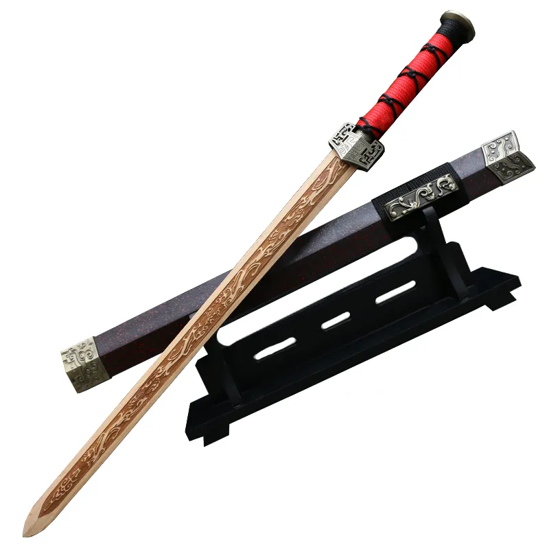 Хорошо продаются игрушки для взрослых и детей Han Jian меч для мальчиков длинный деревянный меч реквизит не острие