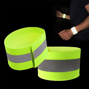 MANCAI Sourcing 2 uds correas elásticas de gancho y bucle de alta visibilidad, bandas reflectantes ajustables para muñeca brazo tobillo pierna - Product Image 5