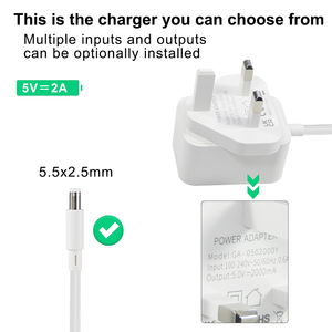 3pin Plug 2A ci adattare 100-240V ingresso 50/60Hz 12V 2Amp uscita Ac Dc adattatore di alimentazione per telecamere di sorveglianza
