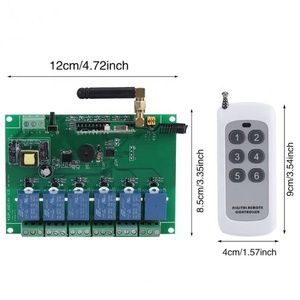 6チャンネルRFリレーモジュールドライバー出力アンプボードRFリモートコントロールスイッチ110-240Vリモートリレーコントローラーツール - Product Image 2