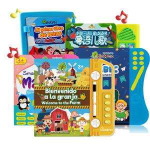 Preschool Educational Bilingual <strong>Language</strong> Learning Machine Educational Book With Talking Pen Espano - Product Image 1