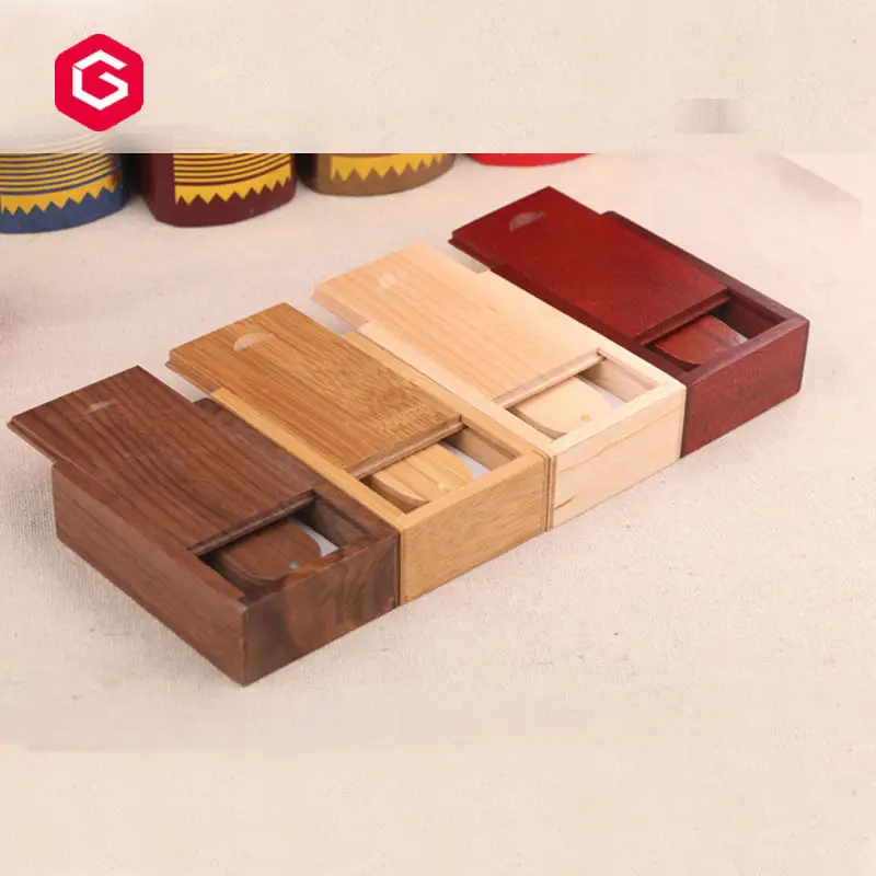 Fábrica proporcionar muestra gratis logotipo personalizado grabado madera USB 64 GB 2tb unidad Flash