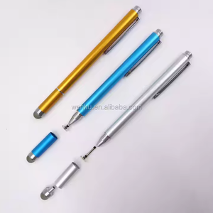中国工厂2合1织物网状尖端光盘尖端电容式触摸触控笔，适用于安卓iPad和苹果手机的触控笔 - Product Image 6