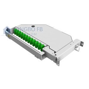 Panel de parche giratorio de fibra de 48 puertos, marco de distribución óptica, módulo de fibra pivotante, 19 pulgadas, 1U - Product Image 2