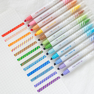 双端变色荧光笔可以涂上卡哇伊闪光变色标记荧光笔 - Product Image 1