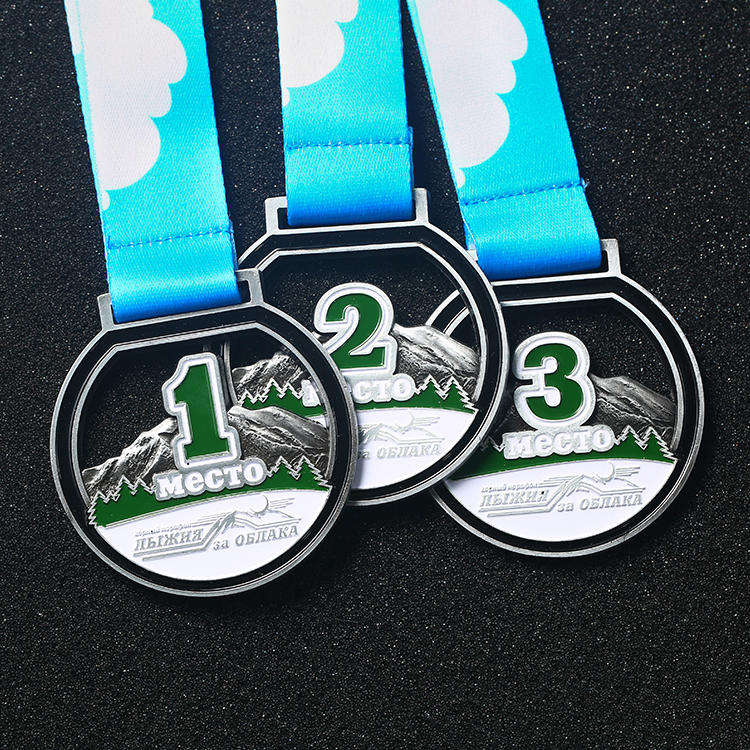 Médaille d'escalade en montagne