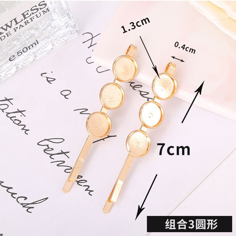 คลิปหนีบแบน 3 ชิ้น ทรงกลม