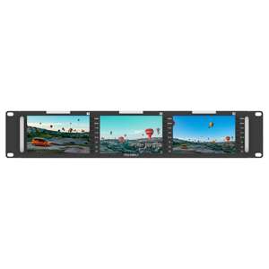 FEELWORLD T51 PLUS Triple 5,5 "2RU Rackmount Full HD Monitor | 3G-SDI, 4K HDMI, entrada y salida AV | Fábrica OEM/ODM al por mayor - Product Image 1