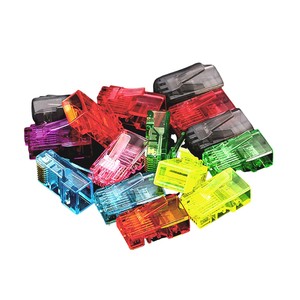 Cor diferente Cat6 de alto grau RJ45 Keystone Jack (8p8c) Cat6A Cat5e e Cat6 Keystone Unshielded Tooless Keystone Jack