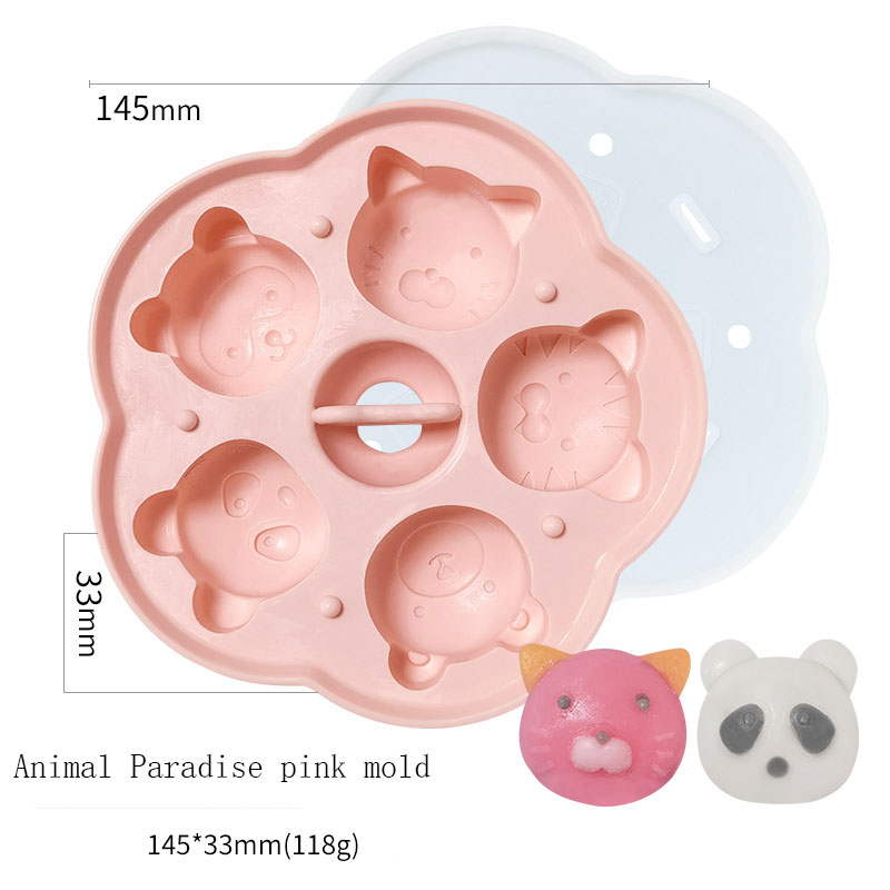 D5066-8 Animal Paradise moule rose