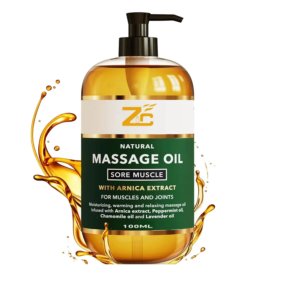 Commercio all'ingrosso Private Label di alta qualità massaggio olio per il corpo trattamento olio per il corpo di trattamento rilassante per Spa