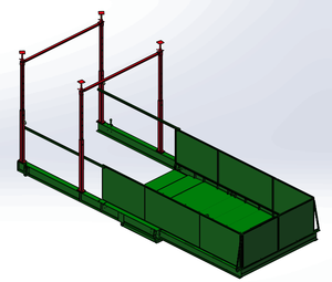 High Rise Work <strong>Platforms</strong> for Efficient <strong>Loading</strong> <strong>and</strong> <strong>Unloading</strong> for Construction Sites