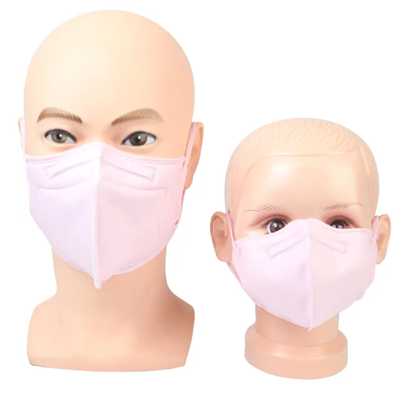 Mascarilla facial desechable para niños, máscara de Color rosa personalizada, colorida, kn95, cubrebocas médico