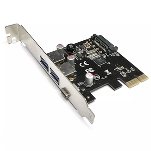 USB 3.1 C型Pcie扩展卡Pci-E至1 C型和2 A型3.0 USB适配器 - Product Image 2