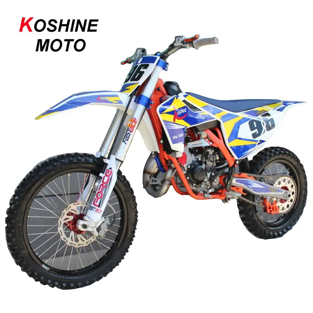 2019 KOSHINE 125CC motor de 2 tiempos Pit bike fuera de la carretera de la bici de la suciedad de la motocicleta