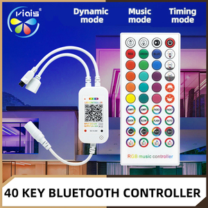 DC5-24V музыкальный светодиодный контроллер 40 Ключей Bluetooth RGB 5050 2835 Светодиодный ИК пульт дистанционного управления с приложением - Product Image 2