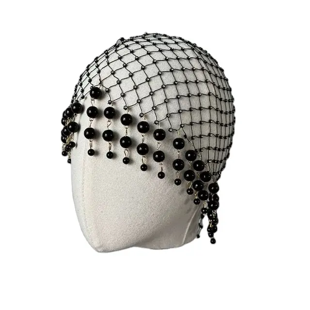 Style spécial décoration de mariage coiffures glands tête chaîne cheveux accessoires vintage perle tête chaîne de cheveux