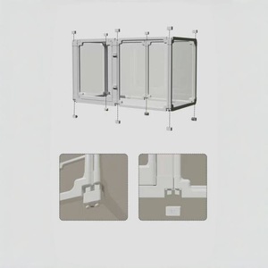 Bán buôn tùy chỉnh chiều cao Dog & <span class=keywords><strong>Rabbit</strong></span> hàng rào Acrylic trong suốt nhỏ/vừa chó kennel bền nhựa Pet nhà ở - Product Image 6