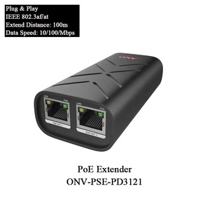 ONV 2/4 Ports 10/100M&amp;Gigabit PoE Extender Repeater Outdoor 25W 60W for IP <strong>Camera</strong> Extend 100 Meters PoE Network Switch <strong>Devices</strong> - Product Image 1
