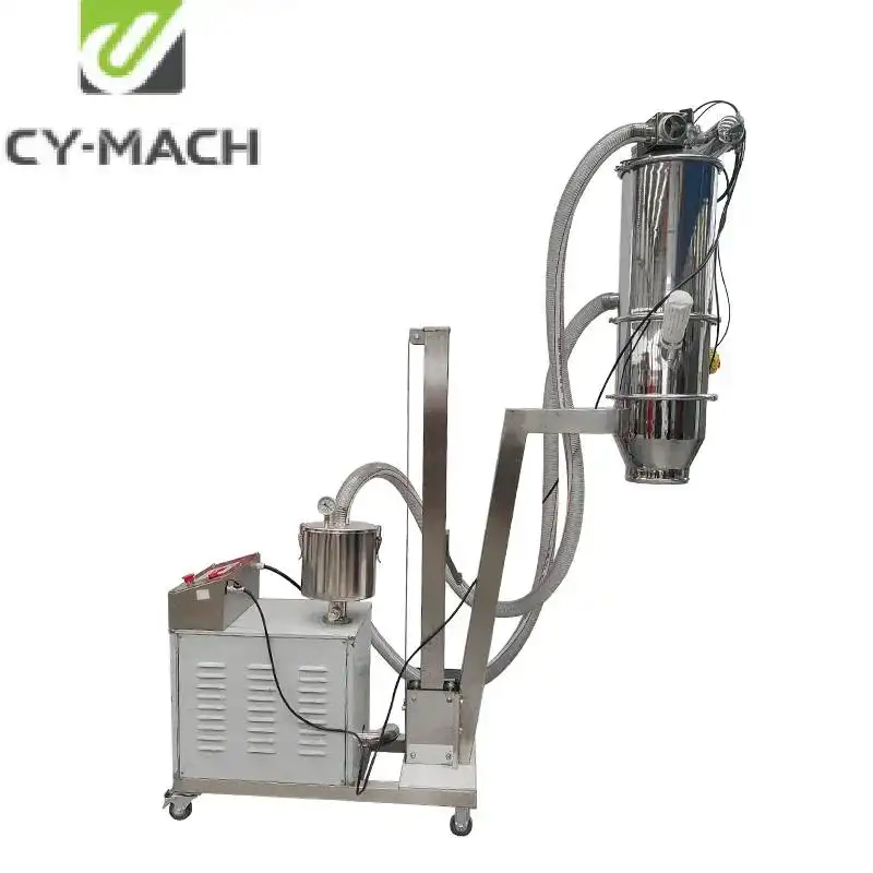 CY-MACH Automatic vacuum pipeline lifter transfer vacuum pump feeder conveyor vacuum loader for powder granules transfer system