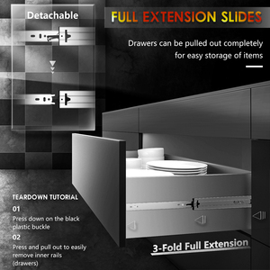 Aolisheng phần cứng Heavy Duty <span class=keywords><strong>Runner</strong></span> Phụ kiện ngăn kéo SLIDES Side núi ngăn kéo SLIDES - Product Image 4