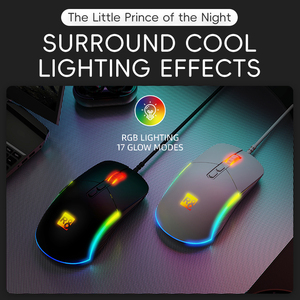 Mouse professionali all'ingrosso 14 modalità di gioco Mouse 8D 7200DPI USB cablato Mouse da gioco RGB con Driver - Product Image 6