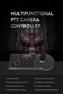 Поддержка DDP PTZ контроллер камеры джойстик для конференц-церкви IP видео контроллер клавиатура для встреч для церковной конференции