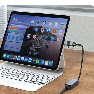 2 in 1 2500Mbps Ethernet adaptörü, USB C USB A RJ45 2.5 Gigabit LAN Thunderbolt 3, MacBook Pro MacBook Air vb için - Product Image 4
