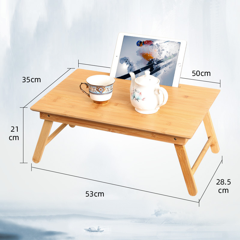 Table pliante plate couleur bambou 500*350*210