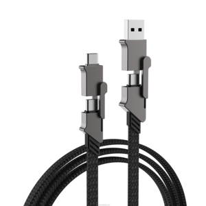 ขายตรงของผู้ผลิตสายเคเบิลข้อมูลการชาร์จเร็ว 4-in-1 พร้อมแกนทองแดงบริสุทธิ์ของสายเคเบิลข้อมูล 60W - Product Image 1