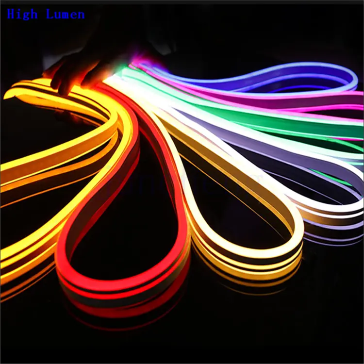 ไฟนีออน LED เปลี่ยนสีได้ตามต้องการไฟ LED นีออนสำหรับติดบนพื้นผิวสามารถหรี่แสงได้