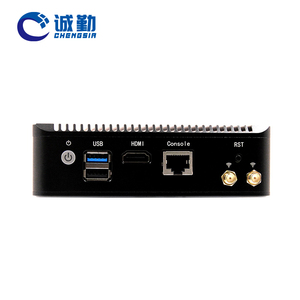 Intel Celeron J4125 J1900 Nano Mini PC Thin Client Atom E3845 4 puertos Ethernet RS232 X86 Linux Router de escritorio sin ventilador Mini PC - Product Image 3