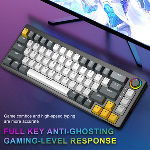 Customizable 65% 68-key Mixed Color Luminous Two-color Wired <strong>Mechanical</strong> <strong>Keyboard</strong> 25-key Anti-ghosting Gaming <strong>Mechanical</strong> <strong>Keyboard</strong> - Product Image 2