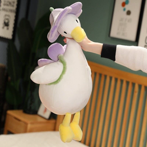 Popüler çocuk ördek kucaklama peluş bebek çocuk doğum günü hediyesi PP pamuk ile dolu doldurulmuş hayvan oyuncak