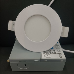 ETL ES FCC 3CCT DIP SWITCH <strong>LED</strong> <strong>Flat</strong> Panel Lighting Ceiling Light 3INCH 5W Diameter 90mm