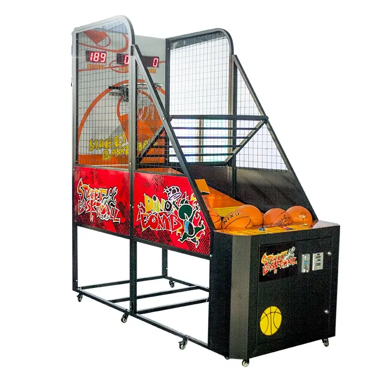 Cheap mysterium board arcade game street basketball shooting machine
