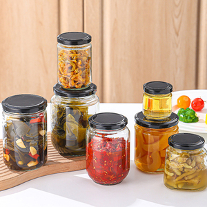 Bán Buôn Trực Tiếp Từ Nhà Sản Xuất Soda-Lime Lọ Thủy Tinh Với Nhựa Mũ Cho Dưa Chua Ớt Nấm Thịt Bò Nước Sốt - Product Image 5