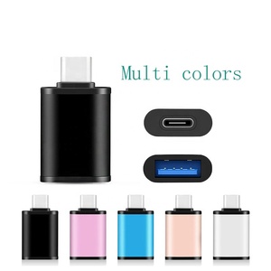 高品質ミニUSB 3.1タイプCオスからUSB 3.0メスアダプター最新OTG Apple Mac for Huawei用格安タイプCからUSB3.0 DC Ou - Product Image 1