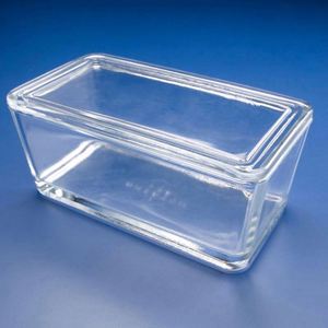 MSLSDT01 <strong>Laboratory</strong> <strong>Use</strong> Glass <strong>Microscope</strong> <strong>Slide</strong> Staining Dish Tray Lid Cover - Product Image 2