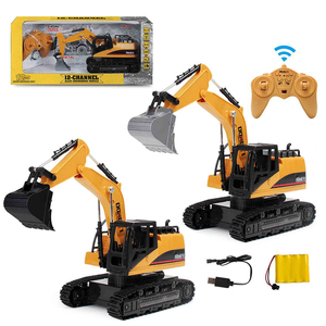 2.4G radyo kontrol ekskavatör kazıcı USB şarj 8-Channel oyuncak RC modeli Boys için şarj uzaktan kumanda hediye fikir içerir - Product Image 4