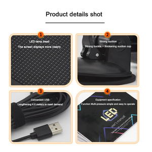 <strong>2025</strong> New Arrival USB Powered Programmable 32x32 Pixel RGB Mini Car Display Screen Advertising <strong>LED</strong> Signs - Product Image 4