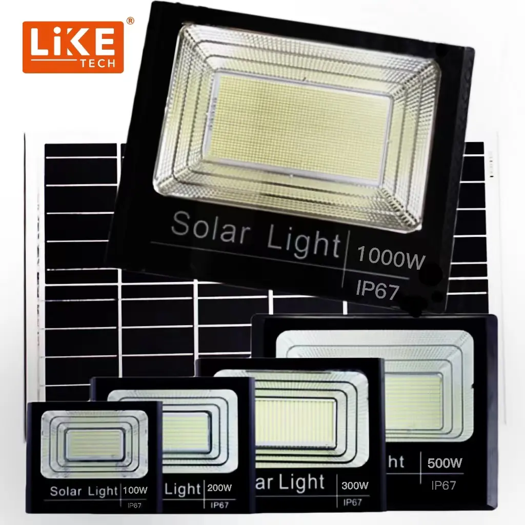 Iketech-Reflectores IP65 led para exteriores, lámpara de proyector de 100W200W 300W 500W 100W 2000W, luz de inundación solar