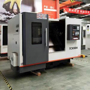 TCK50数控斜床车铣复合数控车床带自动刀具大斜床刀塔机 - Product Image 1