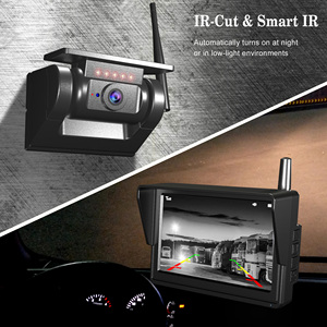 DIY Magnetic and Bracket Mounting Solar <strong>Wireless</strong> Magnetic Rear View <strong>Reverse</strong> Backup Camera Monitor <strong>System</strong> - Product Image 4