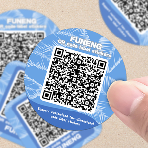 Kunden spezifische Seriennummer Barcode variable Daten QR-Code hochwertige wasserdichte und kratz feste QR-Code-Aufkleber