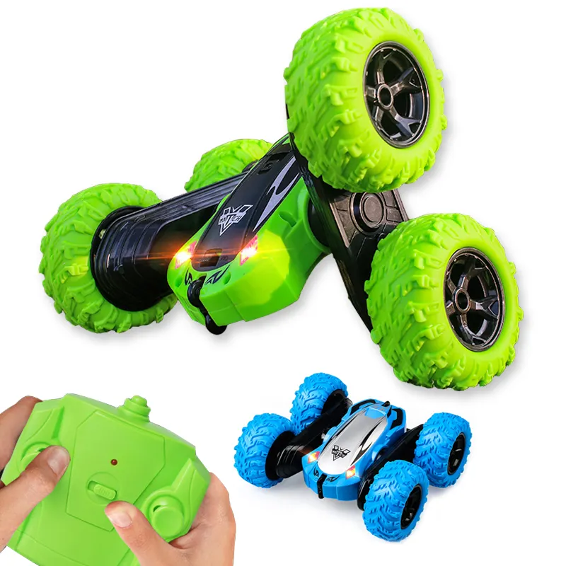 Coche de juguete de doble cara con control remoto para niños, juguete de coche con brazo oscilante, giro de derrape, 2,4G