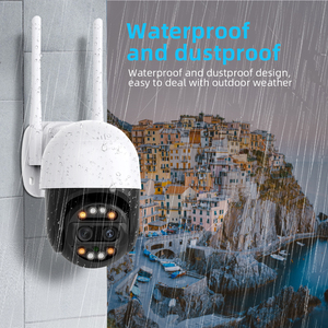 Superventas 4MP lente dual IP66 seguridad de red seguimiento automático Mini Domo inalámbrico al aire libre WiFi PTZ Cámara IP - Product Image 6