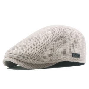 卸売春秋冬暖かいニットキャップベレー帽フラットトップアイビーハット男性用 - Product Image 5