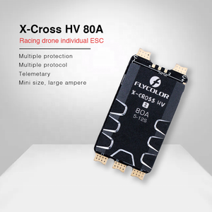 FLYCOLOR X-cross HV ESC BL-32ビット5-12S 60A 80A 120A 160A RCFPVブラシレススピードコントローラー用