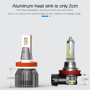 Factory Wholesale U9 PLUS <strong>LED</strong> Headlight 110W 20000lm Suitable for Dual Light Lens H4 9005 H7 <strong>LED</strong> Bulb 24V Brightest Mini Size - Product Image 4